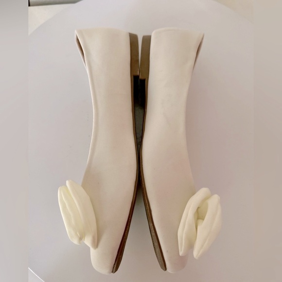 Fever Sole White Ballet Women's Flats (SH92) - Picture 13 of 17